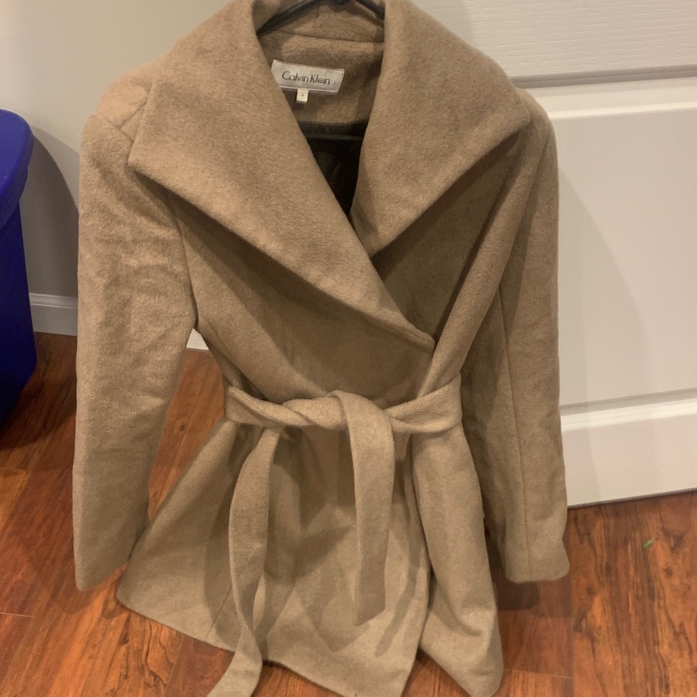 Calvin Klein Women's Beige Trench Coat